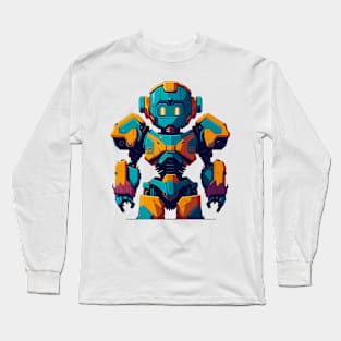 Cute Robot Long Sleeve T-Shirt